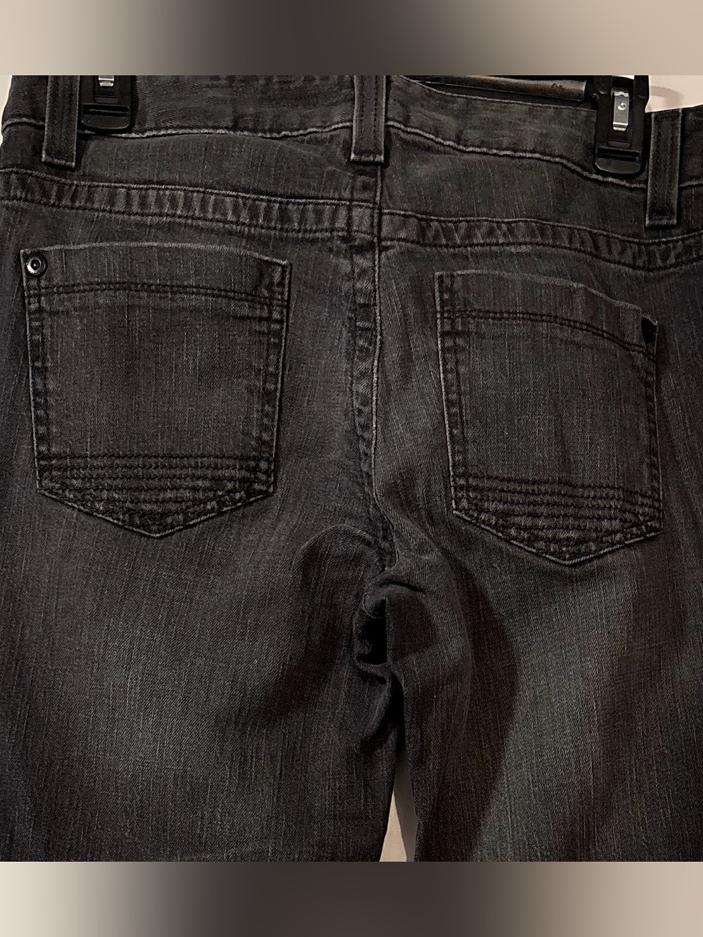DKNY Black Straight-Leg Jeans